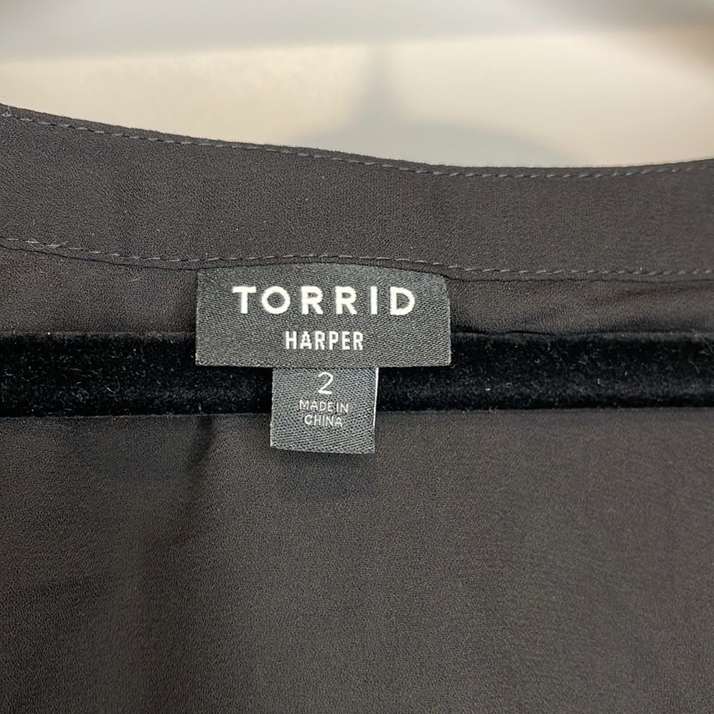 Torrid Harper Sheer Black Top - Picture 3 of 5